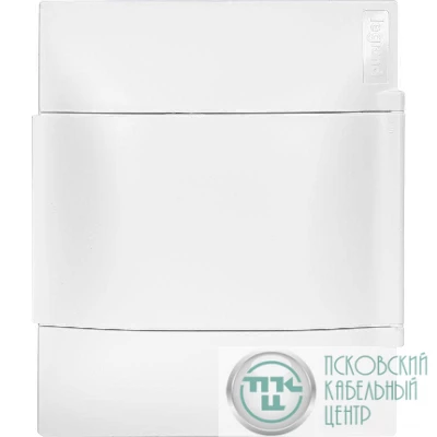 Щиток пластиковый навесной Practibox S 1х4 бел. дверь Leg 134604