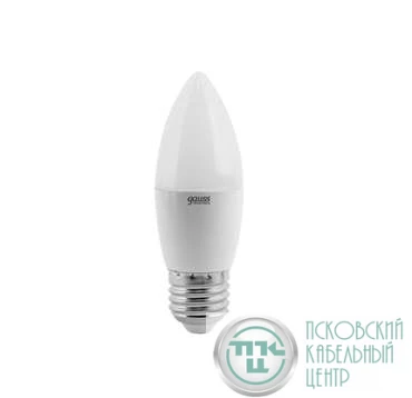 Лампа светодиодная Elementary 6Вт свеча 4100К нейтр. бел. E27 450лм GAUSS 33226