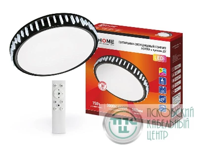 Светильник светодиодный COMFORT ASTERA 75Вт 230В 3000-6500К 6000лм 500х100мм с пультом ДУ IN HOME 4690612035727