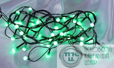 Гирлянда "Цветные шарики" LDBL048G-10-C 48 светодиод. контроллер 2.4м зел SHLights 4610003324971