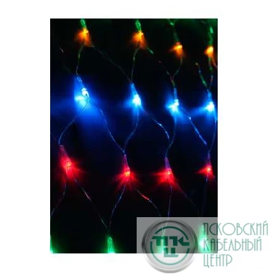Гирлянда Сеть 1.8х1.7м 240LED с контроллером (разные режимы мигания) шнур 3м IP20 мультиколор Космос KOC_NET240LED_RGB