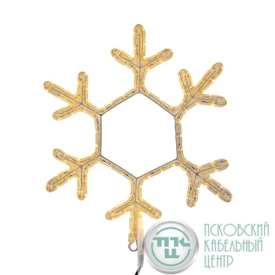 Фигура из дюралайта "Снежинка" 45смх38см 10Вт 220В IP44 бел. NEON-NIGHT 501-212