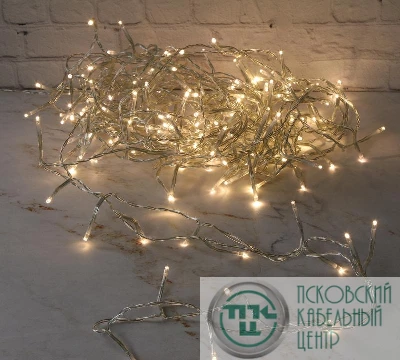 Гирлянда светодиодная "Бахрома" OIC080WW-C-E-31V 2х0.48м 20 нитей 80LED тепл. бел. 16/48/40/24см уличная соединяемая до 10шт с контроллером SHLights 4690601049780