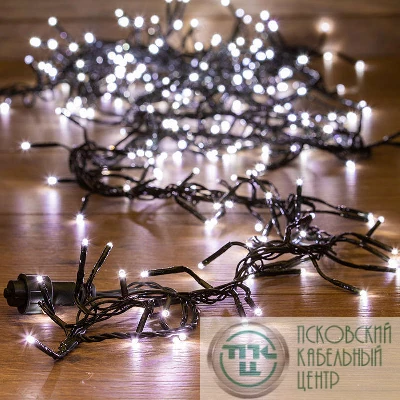 Гирлянда "Кластер LED" 3м 288LED IP20 бел. провод темн.-зел. ПВХ NEON-NIGHT 303-625