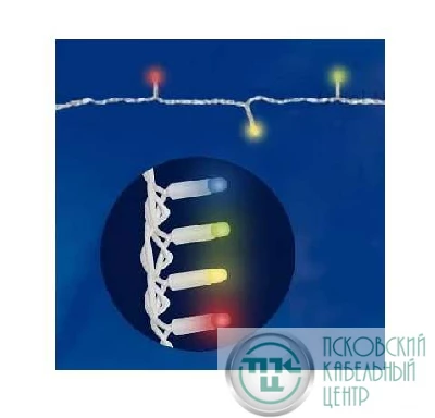 Гирлянда светодиодная ULD-S1000-120/TWK MULTI с эфф. мерцания 10м соед.120LED мульти провод бел. IP67 Uniel UL-0001353