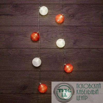Фонарики тайские "Магия" 3.5м 20LED тепл. бел. питание 2хАА (батарейки не в комплекте) провод прозр. ПВХ NEON-NIGHT 303-088