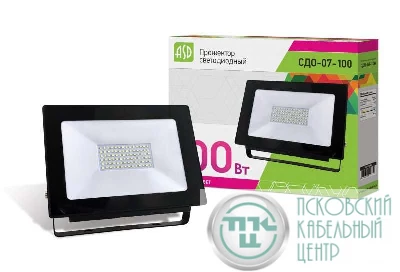 Прожектор СДО-07-100 светодиодный черн. IP65 ASD 4690612018614