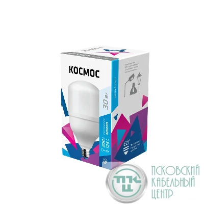 Лампа светодиодная HВтLED 30Вт 220В E27 4500К Космос LksmHWLED30WE2745
