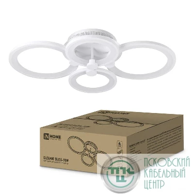 Светильник светодиодный ELEGANT BLISS-90W 90Вт 3000-4000-6500К 7000лм 230В 610х400х130мм с пультом ДУ IN HOME 4690612035444