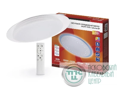 Светильник светодиодный COMFORT GALAXY-RGB 80Вт 230В 3000-6500К 6000лм 600х85мм с пультом ДУ IN HOME 4690612035178