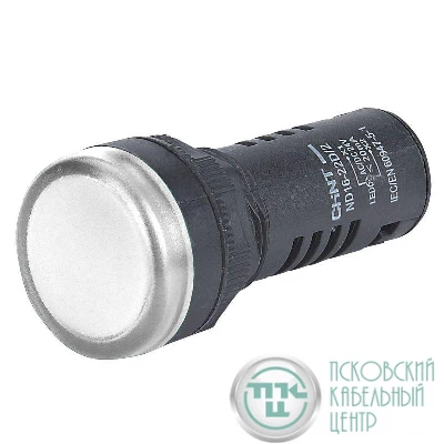 Индикатор ND16-22D/2 бел. AC/DC 230В (R) CHINT 593073