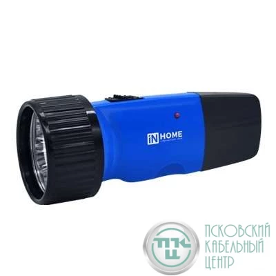 Фонарь аккумуляторный ручной MLA 01-C 5LED 120лм 6ч 2 реж. з/у 230В син. IN HOME 4690612031743