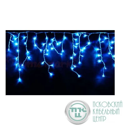 Гирлянда "Сосульки" 100 LED уличная 2м соед. до 10 шт. син./мерц./холодный SHLights 4690601042002