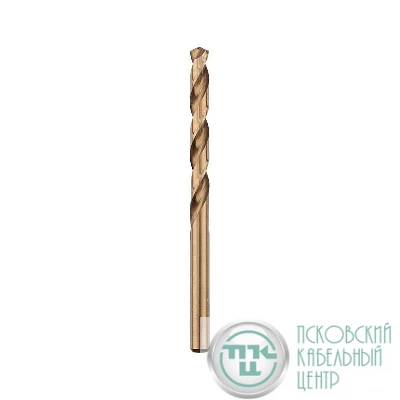 Сверло по металлу 10мм "Кобальт" (сталь HSS-Co 5% M35 P6M5K5) (уп.1шт) DIN 338 Rexant 91-0511