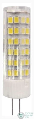 Лампа светодиодная JC-7w-220V-corn ceramics-827-G4 560лм ЭРА Б0027859