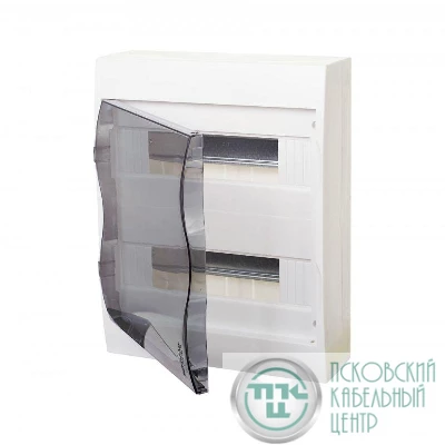 Бокс навесной ОП City9 Box 2 ряда 24мод. с прозр. дверцей SE EZ9E212S2SRU