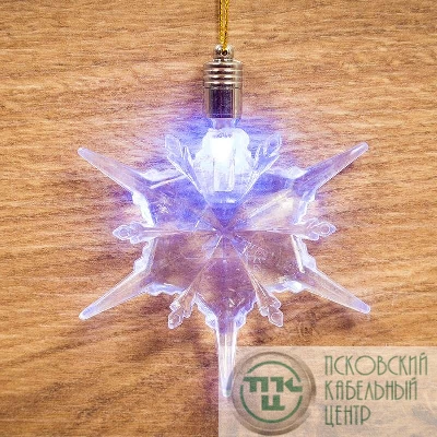 Фигура светодиодная подвесная "Снежинка" 9.5х9.5см Neon-Night 501-091