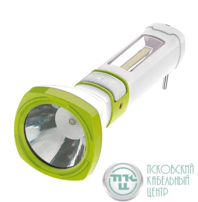 Фонарь аккумуляторный LED 5Вт 3 режима боков. панель COB 2Вт ЗУ КОСМОС KOCAc7035WLED