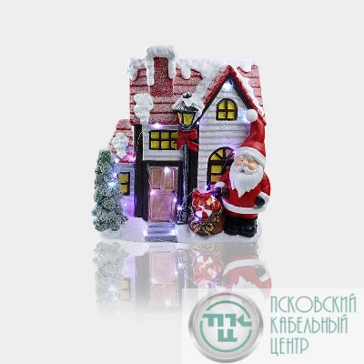 Фигура керамическая "Рождественский дом" 37.5х20х42.5см NEON-NIGHT 505-010