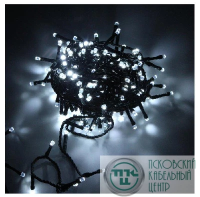 Гирлянда "Нить" DC-LD120-W-E 120 LED бел. колпачек "кристалл" SHLights 4690601042903