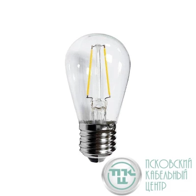 Лампа светодиодная ST45 Ретро Filament 2Вт 230В 3000К E27 тепл. бел. Neon-Night 601-801