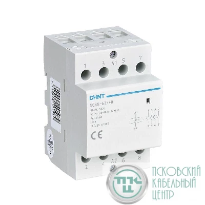 Контактор модульный NCH8-63/40 63А 4НО AC 220/230В 50Гц (R) CHINT 256101