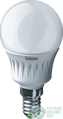Лампа светодиодная 94 478 NLL-P-G45-5-230-4K-E14 5Вт шар 4000К нейтр. бел. E14 370лм 176-264В Navigator 94478