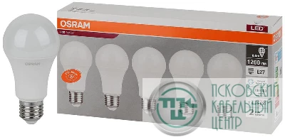 Лампа светодиодная LED Value LVCLA125 15SW/865 230В E27 2х5 RU (уп.5шт) OSRAM 4058075577862
