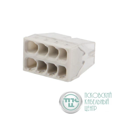 Экспресс-клемма строительно-монтажная СМК 2273-208 8-проводная 0.5-2.5кв.мм (блист.6шт) Rexant 07-3215-6
