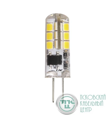 Лампа светодиодная PLED-G4 3Вт капсульная 2700К тепл. бел. G4 200лм 220-230В JazzWay 1032041