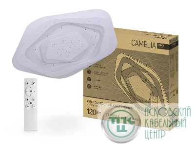 Светильник светодиодный GEO CAMELIA 120Вт 230В 3000-6500К 8400лм 500х40мм с пультом ДУ IN HOME 4690612035796