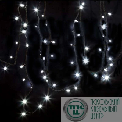 Гирлянда "ДЮРАПЛЕЙ" 12м 120LED 8Вт 220В IP54 черн. провод; бел. NEON-NIGHT 315-135