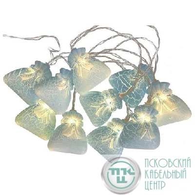 Гирлянда "Мешки" ILD-16WW-BG 16LED 22м IP20 220В теплый бел. SHLights 4690601047250