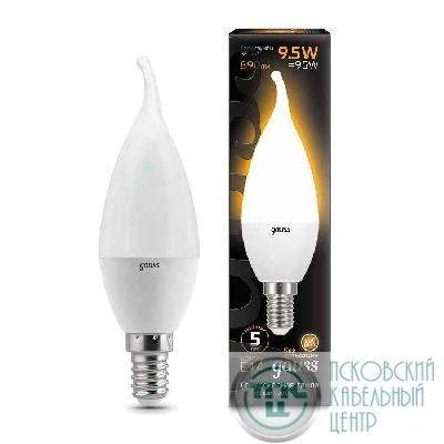 Лампа светодиодная Black Candle tailed E14 9.5Вт 3000К Gauss 104101110