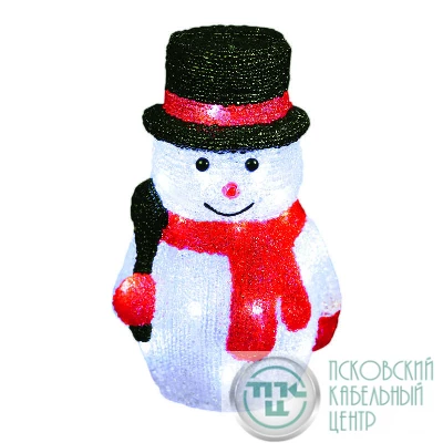 Гирлянда светодиодная "Снеговик-3" ULD-M1827-030/STA WHITE SNOWMAN-3 30 LED 18х15х27см бел. IP20 Uniel 11034