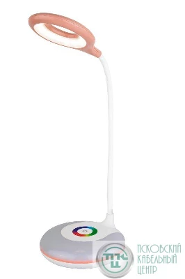 Светильник светодиодный UF-752 C14 6Вт RGB настольный 3 уровня яркости розов. Ultraflash 14491