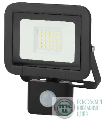 Прожектор уличный LPR-041-2-65K-030 LED 30Вт 6500К 2400лм датчик движ. регулир. 135х148х45 (30/540) Эра Б0043586