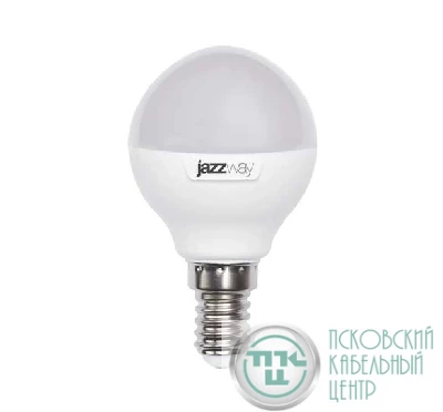 Лампа светодиодная PLED-SP 9Вт G45 шар 3000К тепл. бел. E14 820лм 230В JazzWay 2859570A