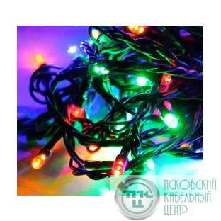 Гирлянда уличная LD200C-GM 200LED 22.9м (19.9+3м) 8 режимов мигания контроллер IP54 мультиколор Космос KOC_GIR200LED_RGB_IP