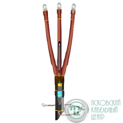 Муфта кабельная концевая внутр. установки 10кВ 10ПКВТпбН-3х(70-120)/800мм с болтовыми наконечниками Нева-Транс Комплект 22060008