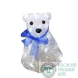 Фигура светодиодная "Белый мишка" 20см 20LED 4.5В IP23 блок. пит. батарейный NEON-NIGHT 513-247