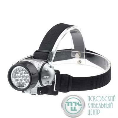 Фонарь налобный HL 06M 19LED 3ААА 4 реж. метал. IN HOME 4690612031828