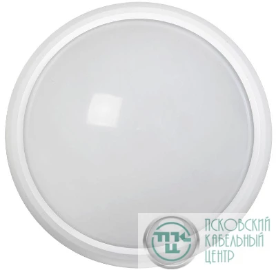 Светильник светодиодный ДПО 5022Д 8Вт 4000К IP65 круг бел. с АД IEK LDPO3-5022D-08-4000-K01