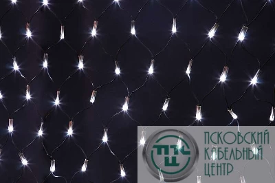 Гирлянда Сеть "НЕТ ЛАЙТ" 2х1.5м 288LED 18Вт 220В IP44 бел.; черн. провод NEON-NIGHT 215-021