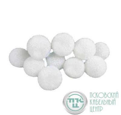 Гирлянда "Шарики-снежинки" (батарейки 3хAA в компл.) 3м 10LED бел. прозр. провод 1Вт 4.5В IP20 NEON-NIGHT 303-075