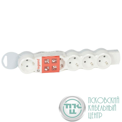 Колодка удлинителя 6х2К+З с заземл. 16А IP20 без шнура ''Стандарт'' Leg 695019