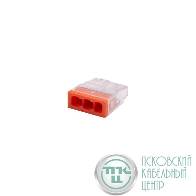 Клемма монтажная нажимного соединения PTC-3P 2273-243 450В 32А 0.14-4.0кв.мм (уп.100шт) JazzWay 5051126