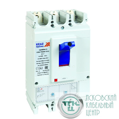 Выключатель автоматический 3п 320А диапазон уст. 252...630А 40кА OptiMat D630N-TM320-УХЛ3 КЭАЗ 291465