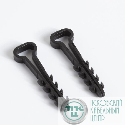 Дюбель-хомут для плоского кабеля 6-14мм черн. (уп.100шт) TOKOV ELECTRIC TKE-DH-6-14-PK-C05