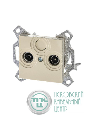 Розетка телевизионная оконечная TV/R Levit сл. кость ABB 2CHH083503A6017